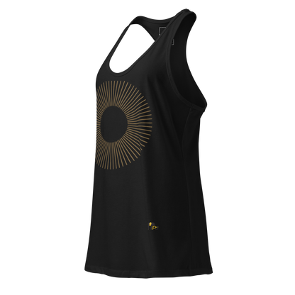 Golden Aura Women's Fitted Racerback Tank Top