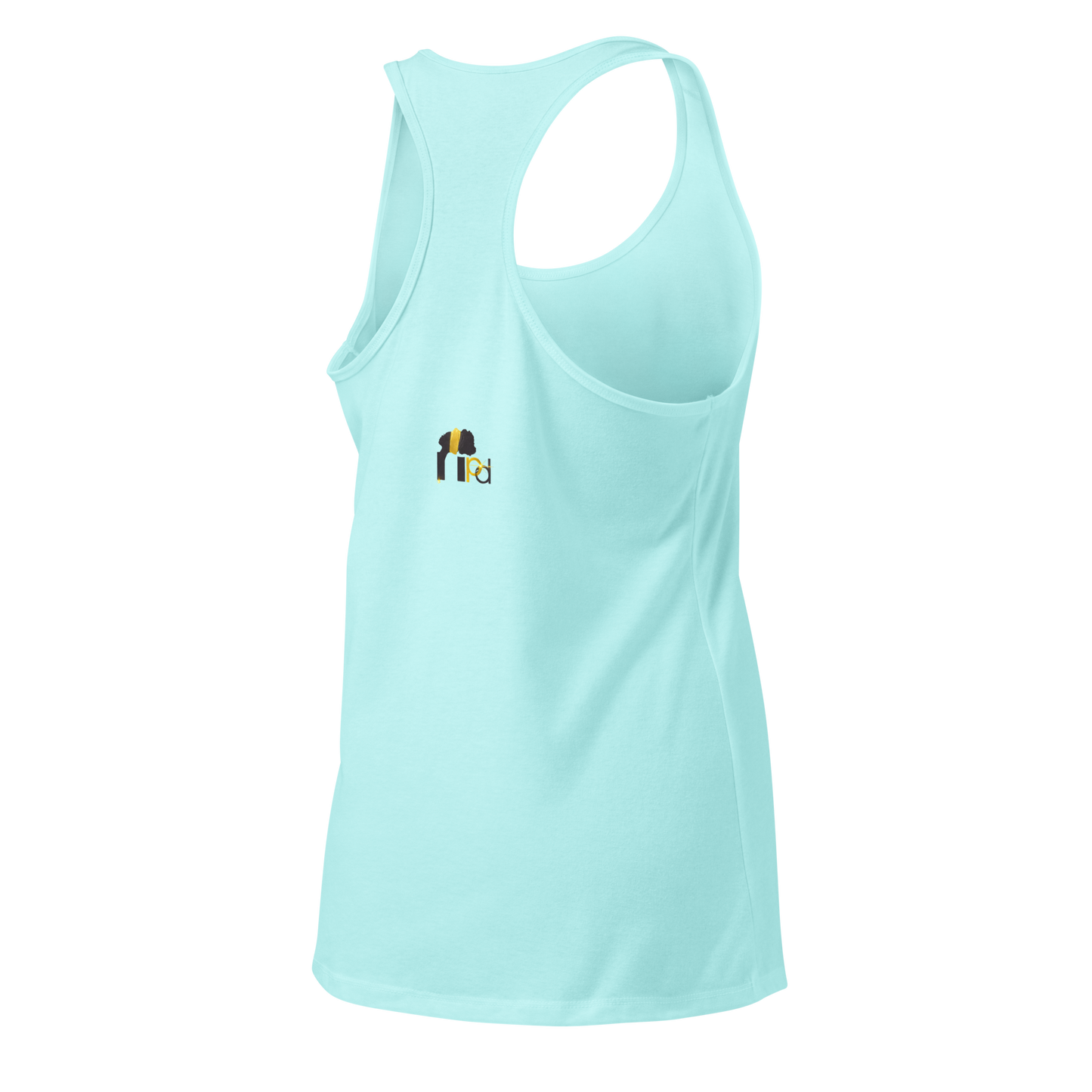 Golden Aura Women's Fitted Racerback Tank Top