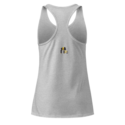 Golden Aura Women's Fitted Racerback Tank Top