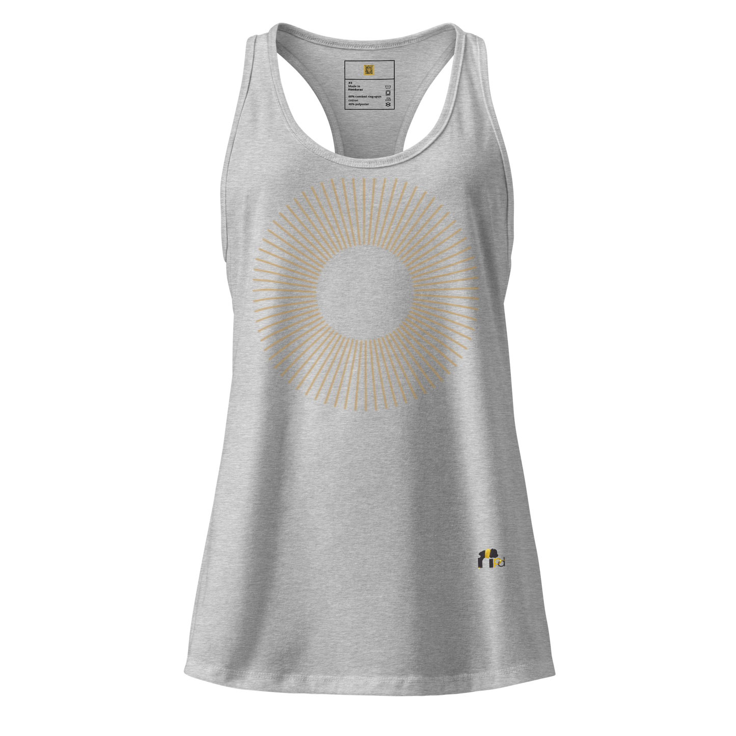 Golden Aura Women's Fitted Racerback Tank Top
