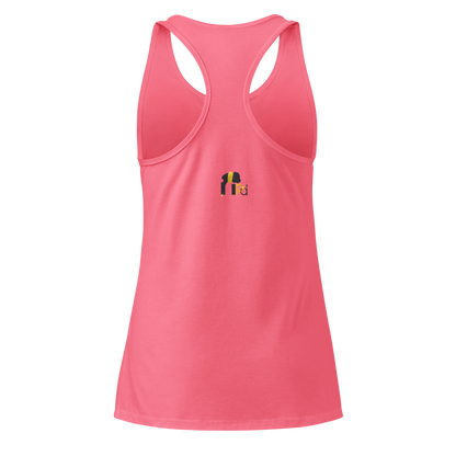 Golden Aura Women's Fitted Racerback Tank Top