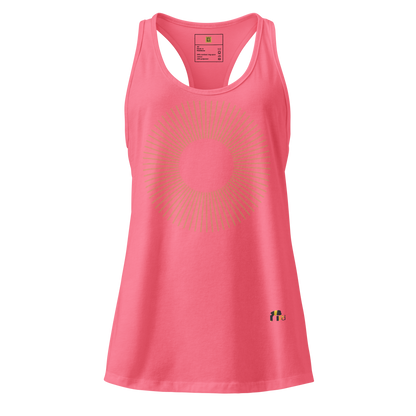 Golden Aura Women's Fitted Racerback Tank Top