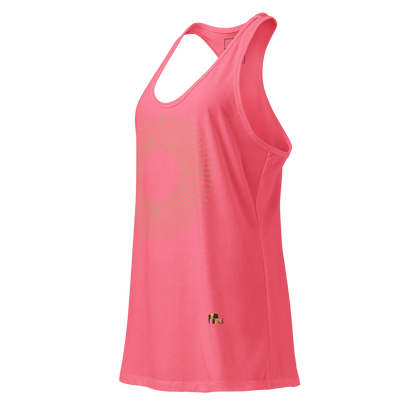 Golden Aura Women's Fitted Racerback Tank Top