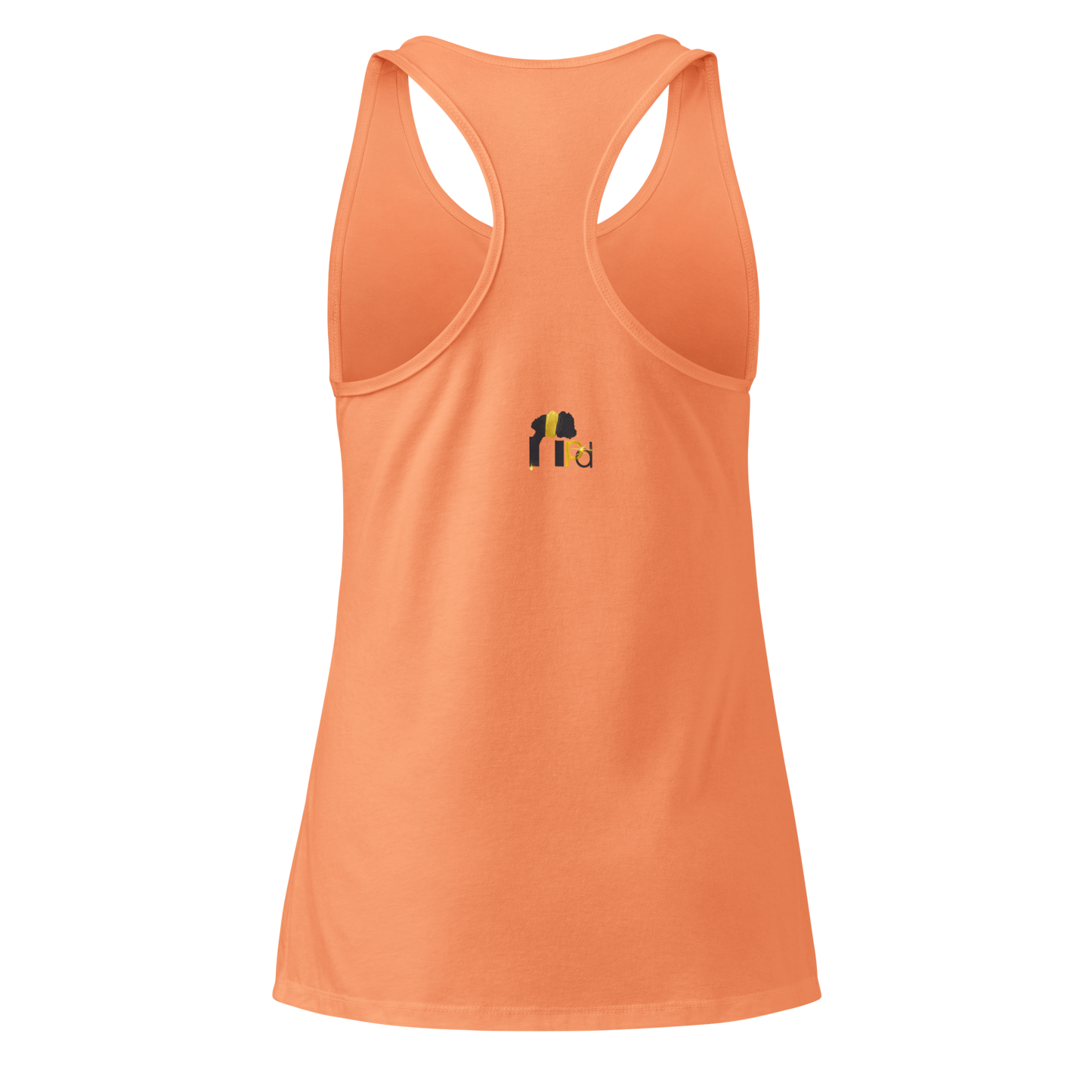 Golden Aura Women's Fitted Racerback Tank Top