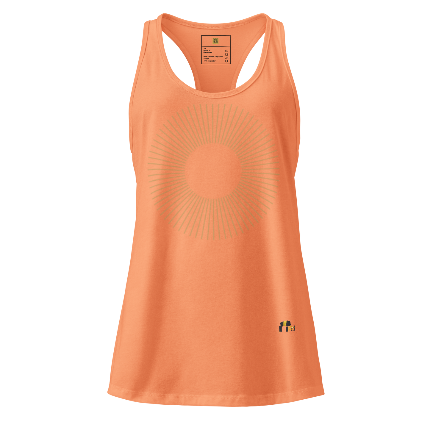 Golden Aura Women's Fitted Racerback Tank Top