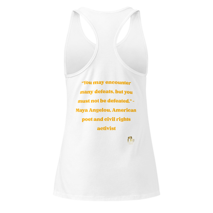 Maya Empowerment Fitted Racerback Top for Women