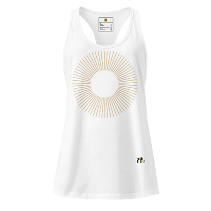 Golden Aura Women's Fitted Racerback Tank Top