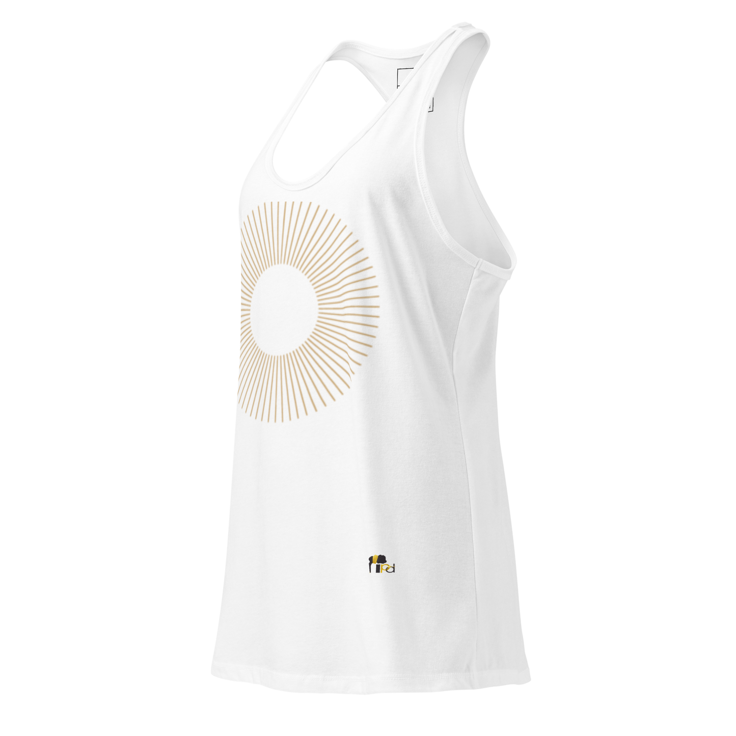 Golden Aura Women's Fitted Racerback Tank Top