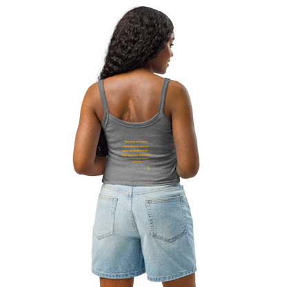 Maya Empowerment Micro-Rib Tank Top for Women
