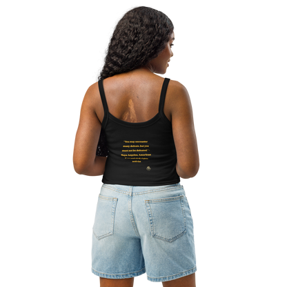 Maya Empowerment Micro-Rib Tank Top for Women