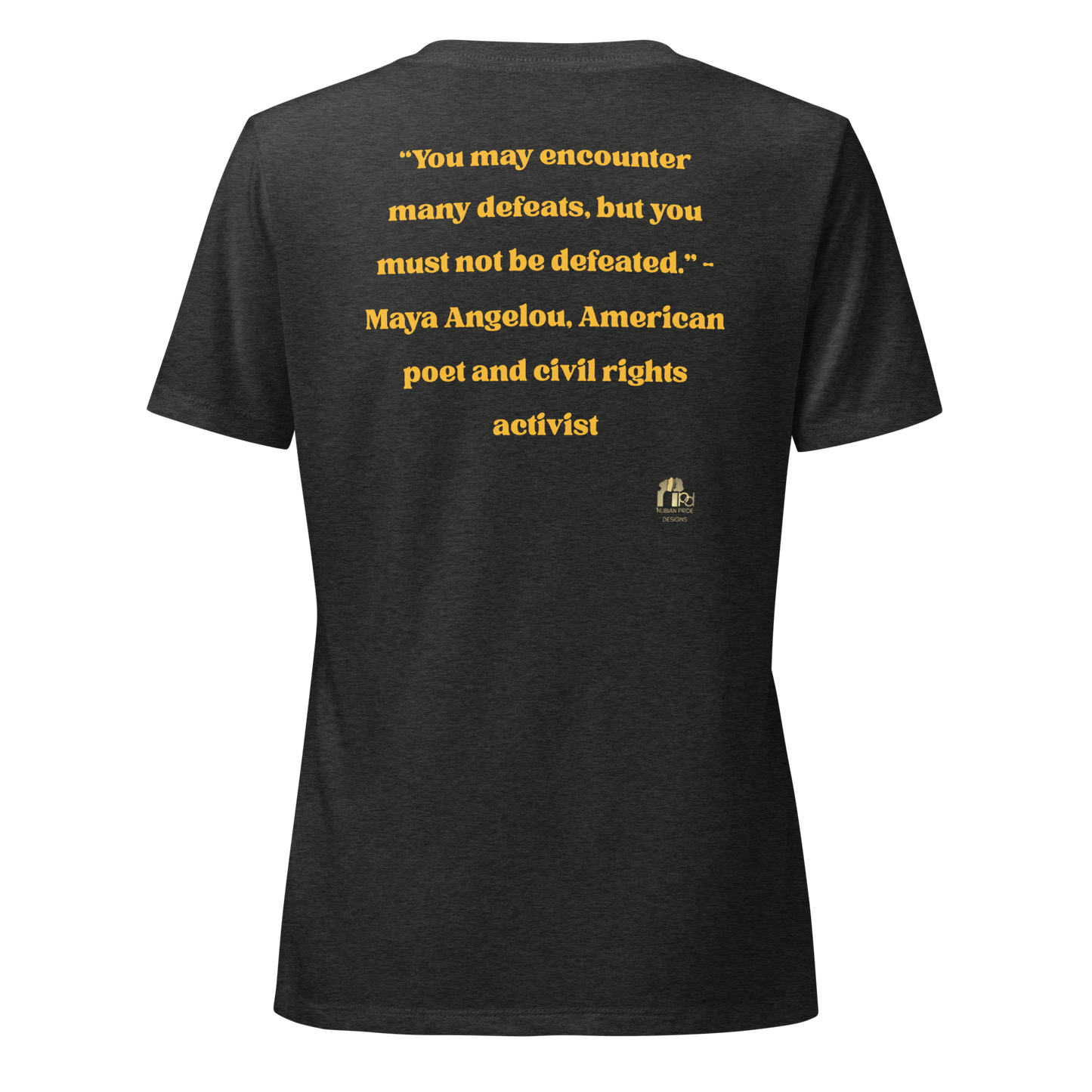 Maya Empowerment Relaxed V-neck Tee for Women