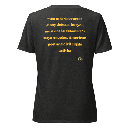 Maya Empowerment Relaxed V-neck Tee for Women