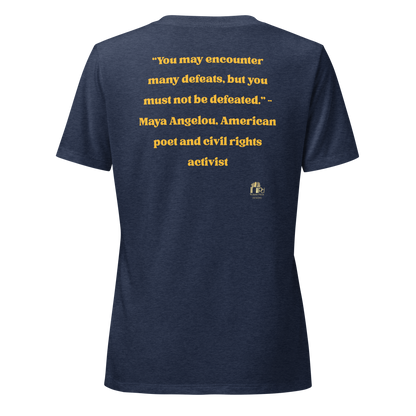 Maya Empowerment Relaxed V-neck Tee for Women