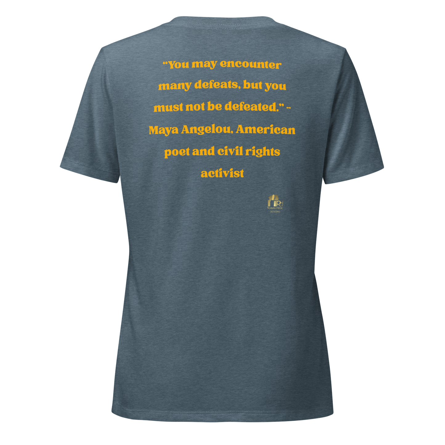 Maya Empowerment Relaxed V-neck Tee for Women