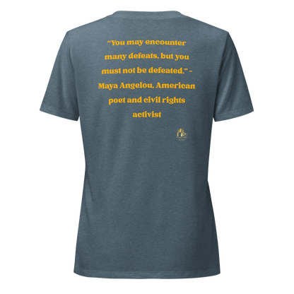 Maya Empowerment Relaxed V-neck Tee for Women