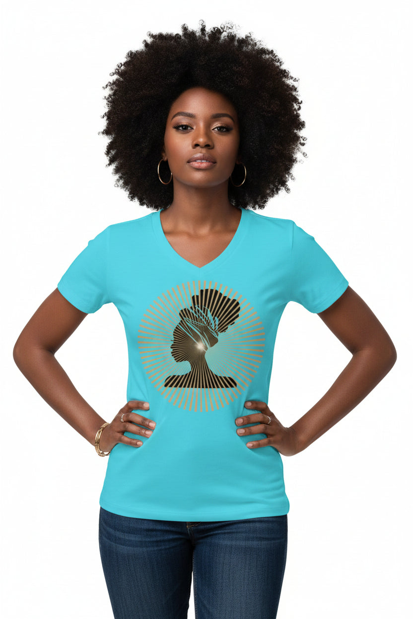 Queen Radiance  Women’s Relaxed V-Neck Tee