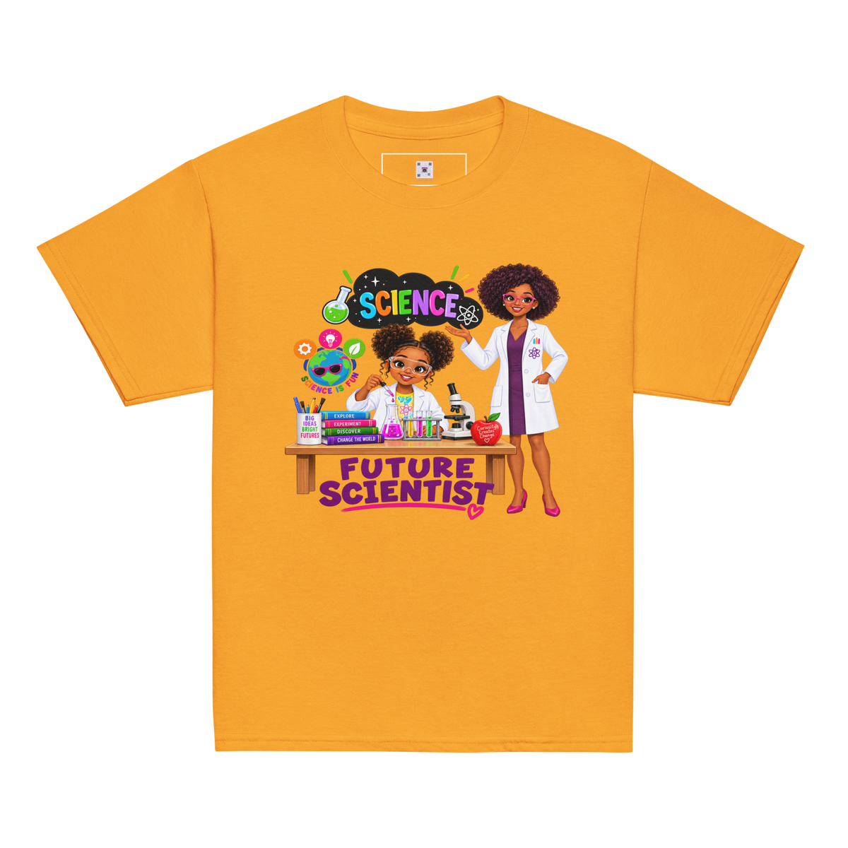 STEM Future Scientist Youth Short Sleeve Tee for Girls