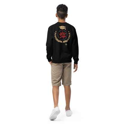 Education Is Key Crewneck Sweater for Boys