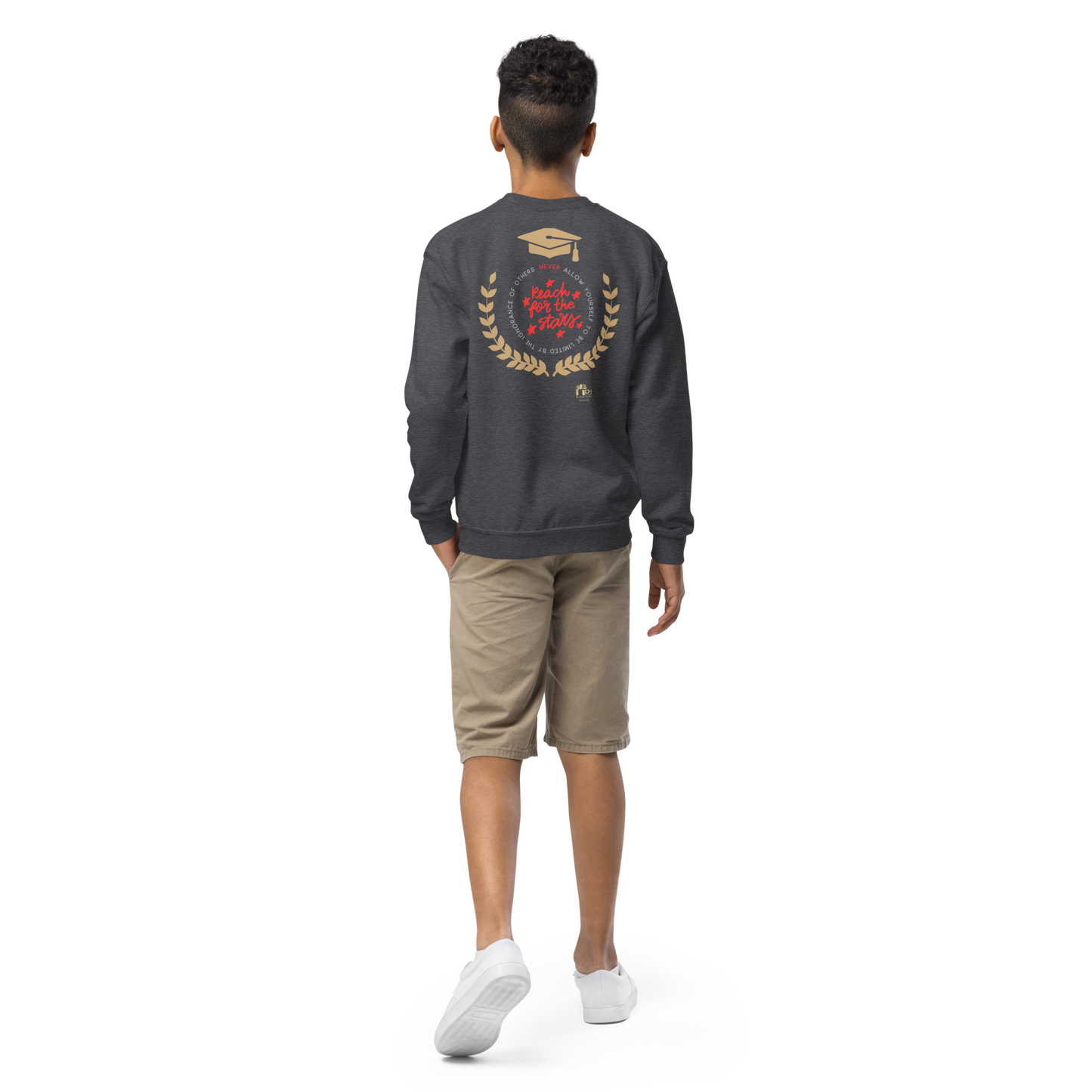 Education Is Key Crewneck Sweater for Boys