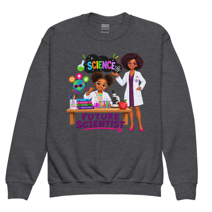 Future Scientist Youth Crewneck Sweater for Girls