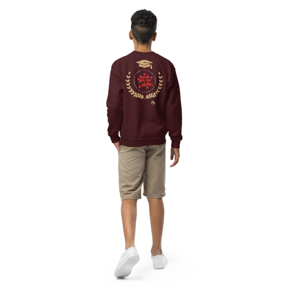 Education Is Key Crewneck Sweater for Boys