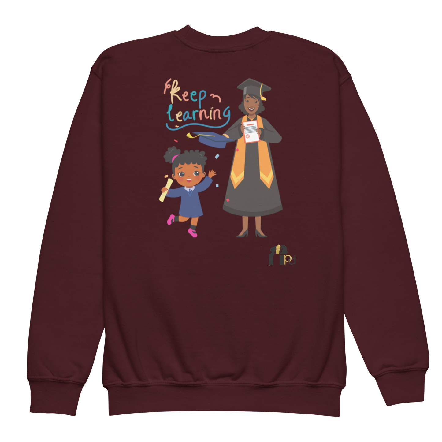 Keep Learning Proud Future HBCU Grad™ Youth Crewneck Sweatshirt for Girls