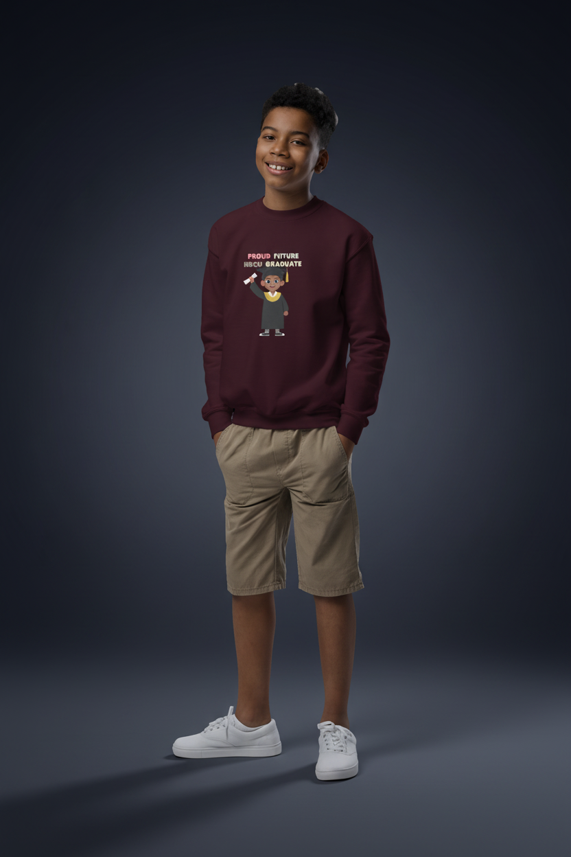 Youth Future HBCU Graduate Crewneck Sweater for Boys