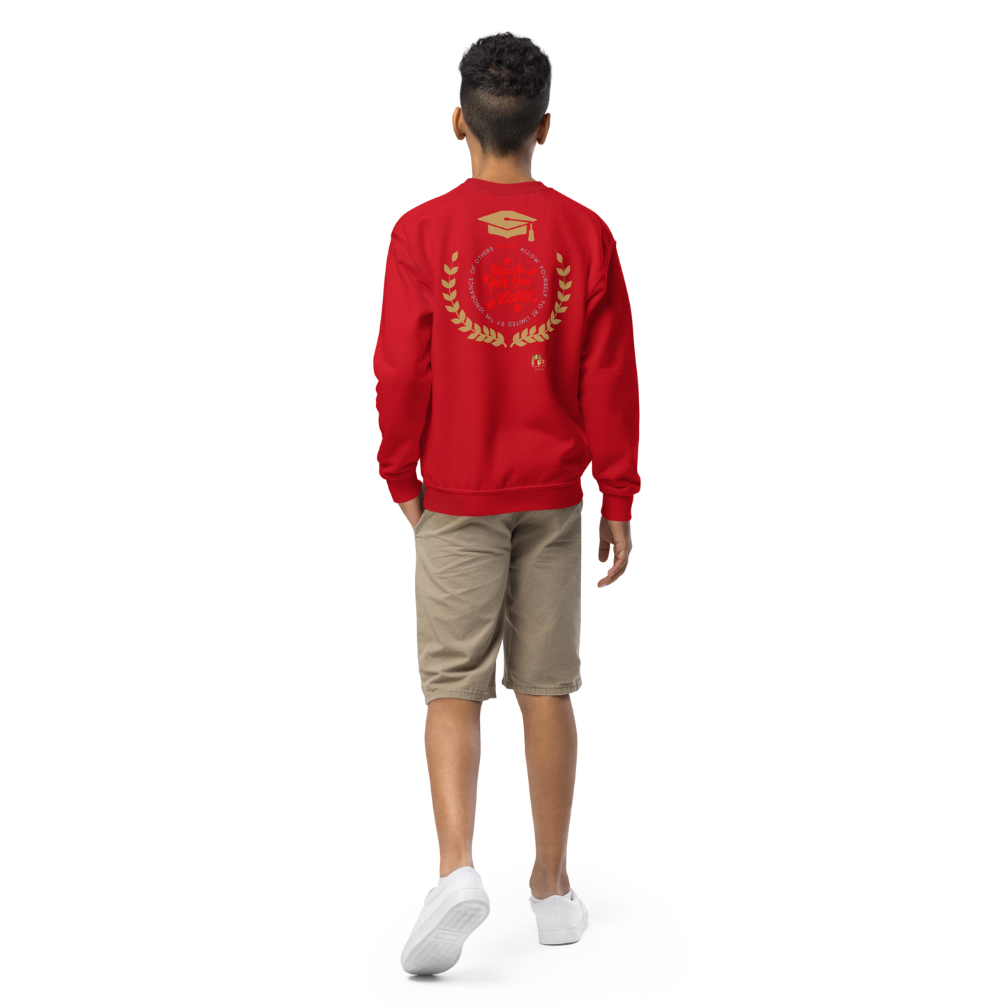 Education Is Key Crewneck Sweater for Boys