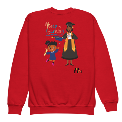 Keep Learning Proud Future HBCU Grad™ Youth Crewneck Sweatshirt for Girls