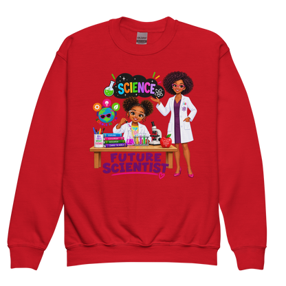 Future Scientist Youth Crewneck Sweater for Girls