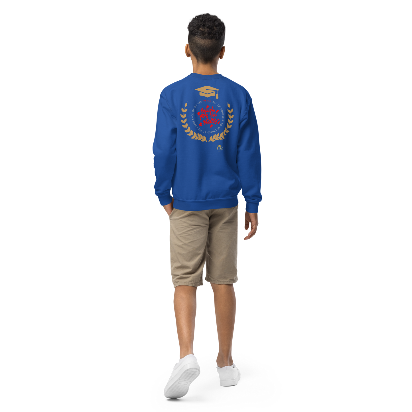 Education Is Key Crewneck Sweater for Boys