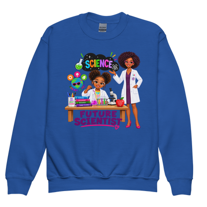 Future Scientist Youth Crewneck Sweater for Girls