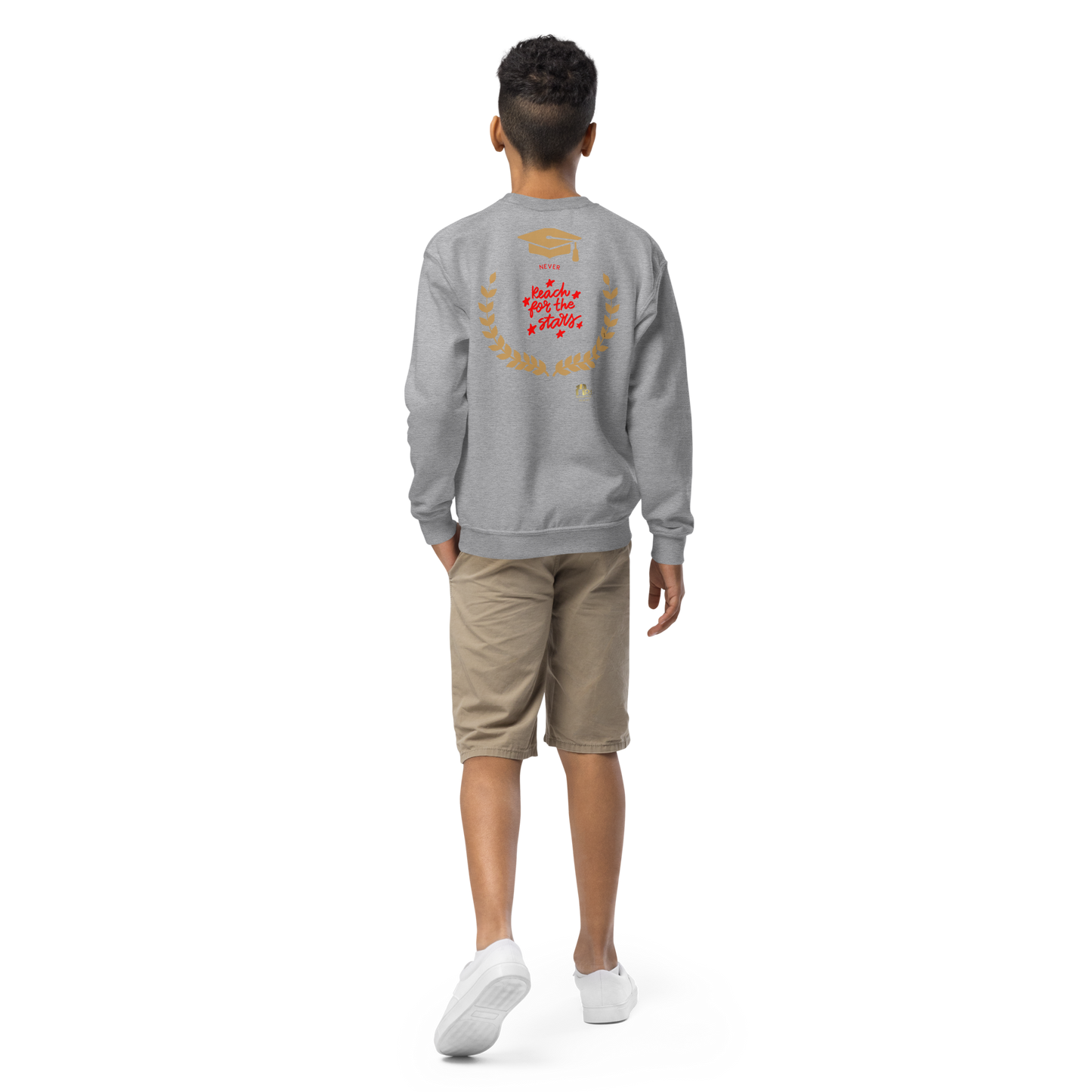Education Is Key Crewneck Sweater for Boys