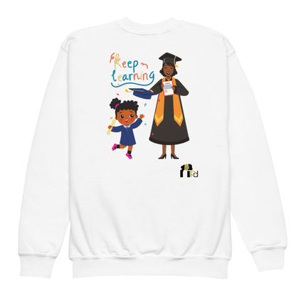 Keep Learning Proud Future HBCU Grad™ Youth Crewneck Sweatshirt for Girls