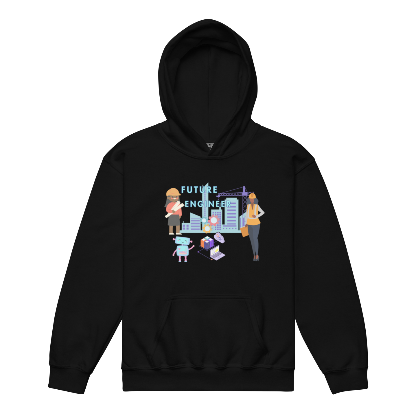 Future Engineer Youth  Hoodie for Girls