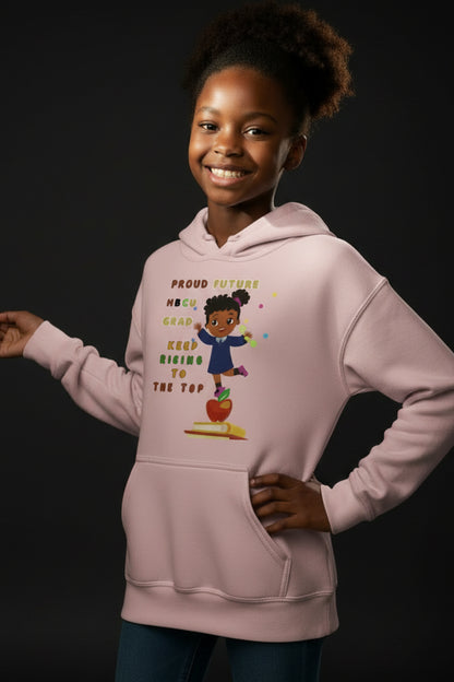 Future HBCU Graduate "Keep Rising" Youth  Hoodie for Girls