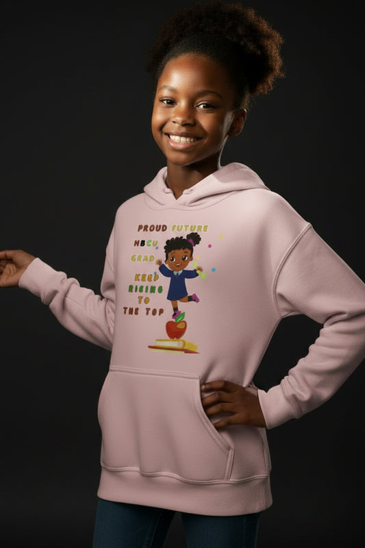 Future HBCU Graduate "Keep Rising" Youth  Hoodie for Girls
