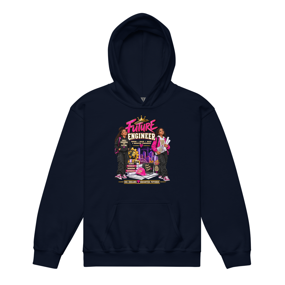 Future Engineer Youth Hoodie for Girls