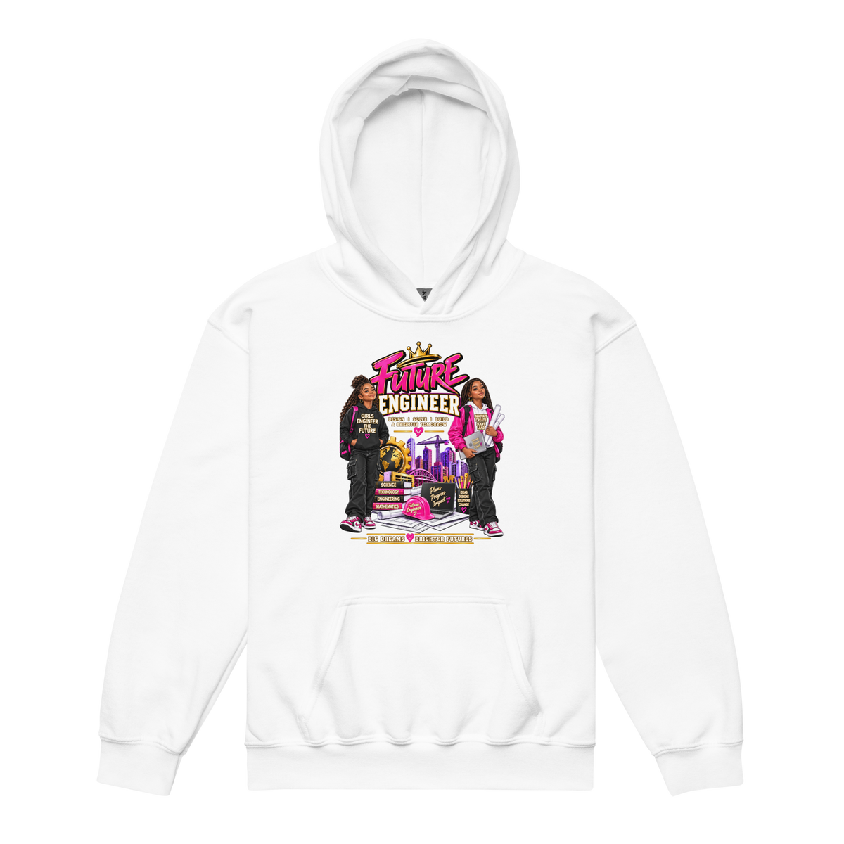 Future Engineer Youth Hoodie for Girls