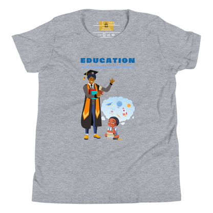 Education Is Key Youth Short Sleeve Tee for Boys