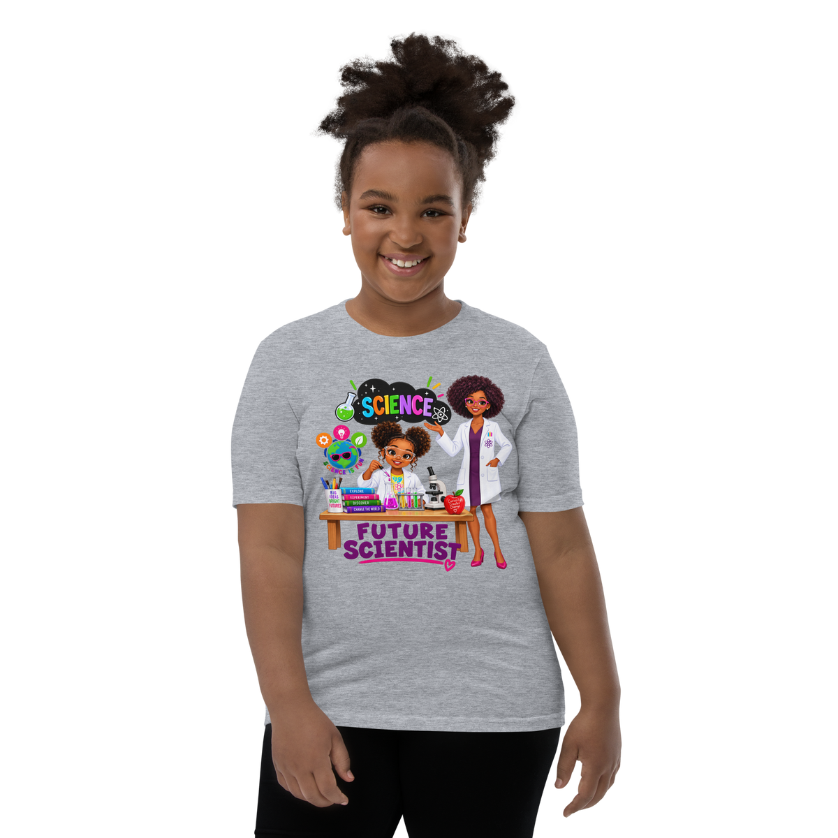 Future Scientist Youth Short Sleeve Tee for Girls