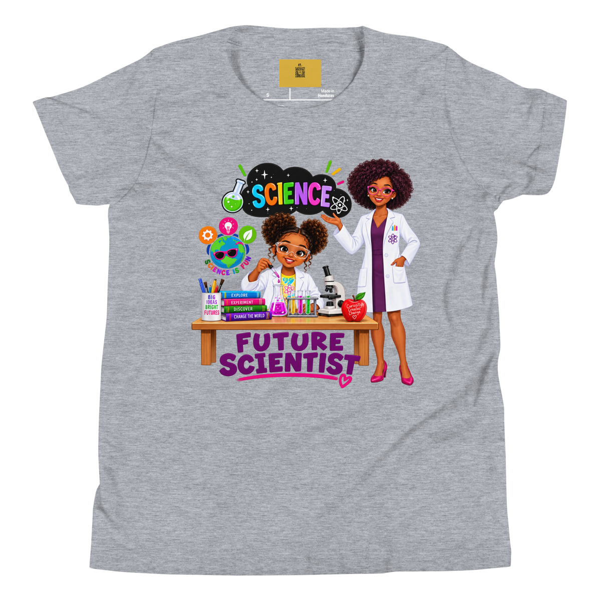 Future Scientist Youth Short Sleeve Tee for Girls