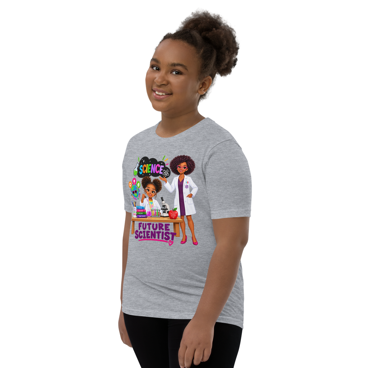 Future Scientist Youth Short Sleeve Tee for Girls