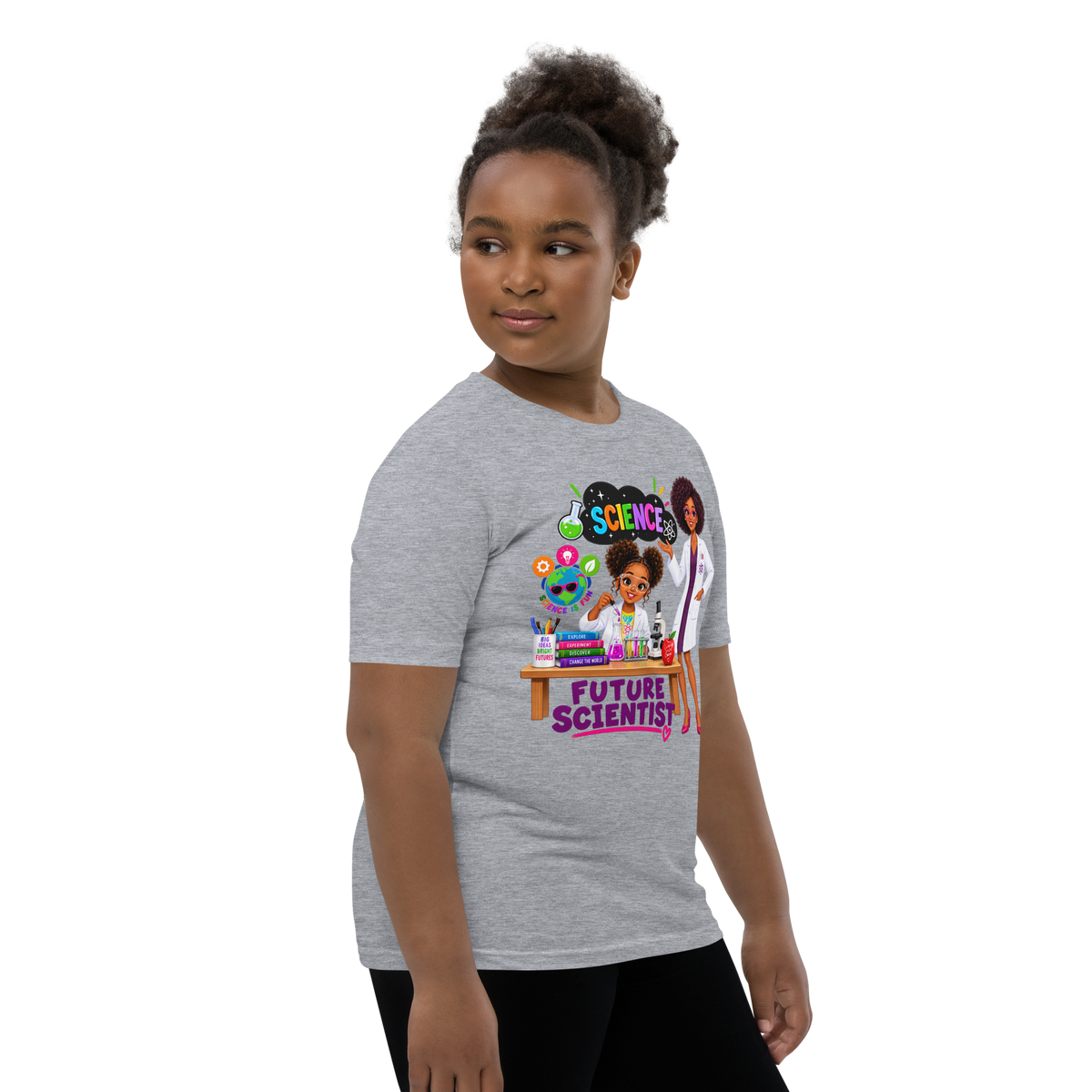 Future Scientist Youth Short Sleeve Tee for Girls