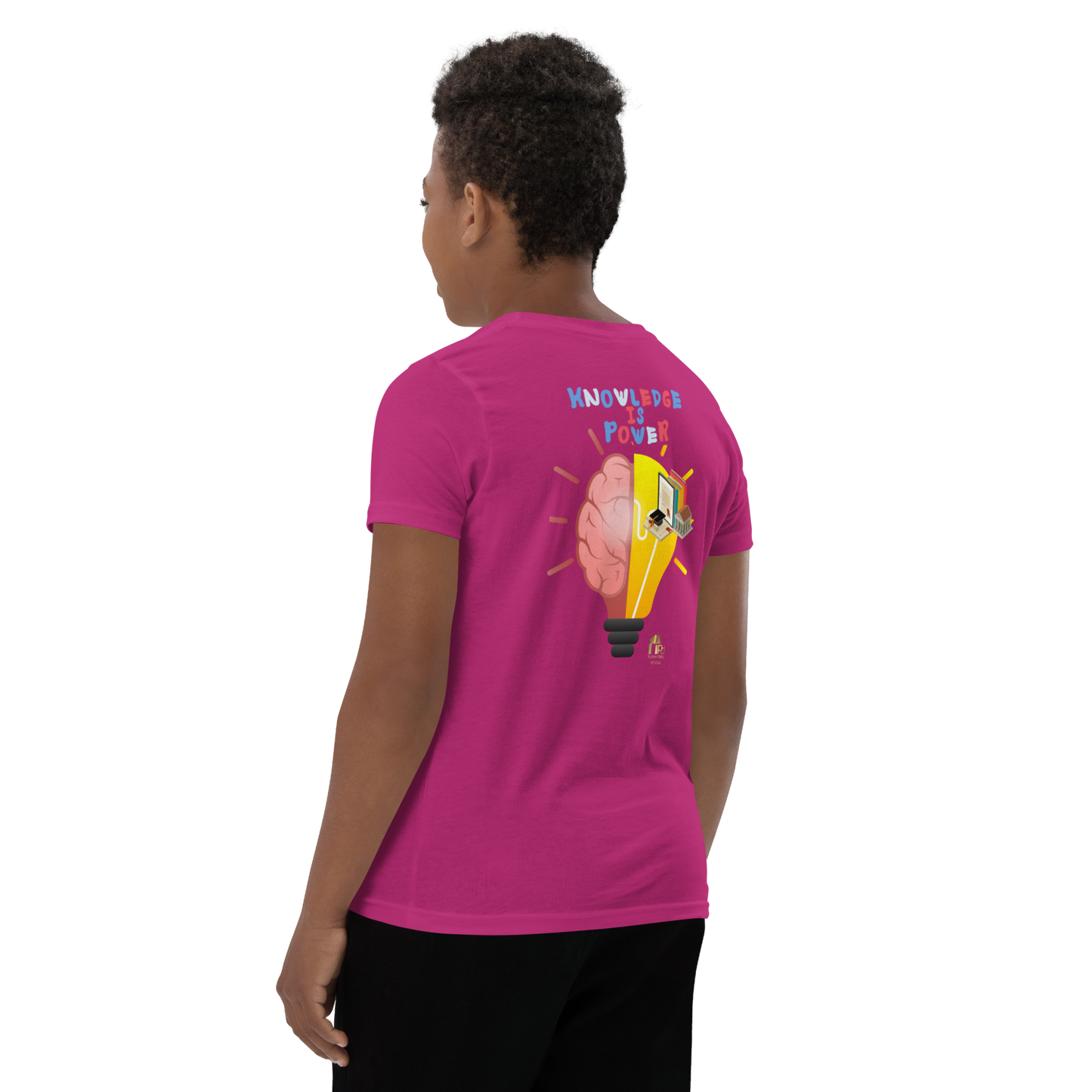 Education Is Key Youth Short Sleeve Tee for Boys