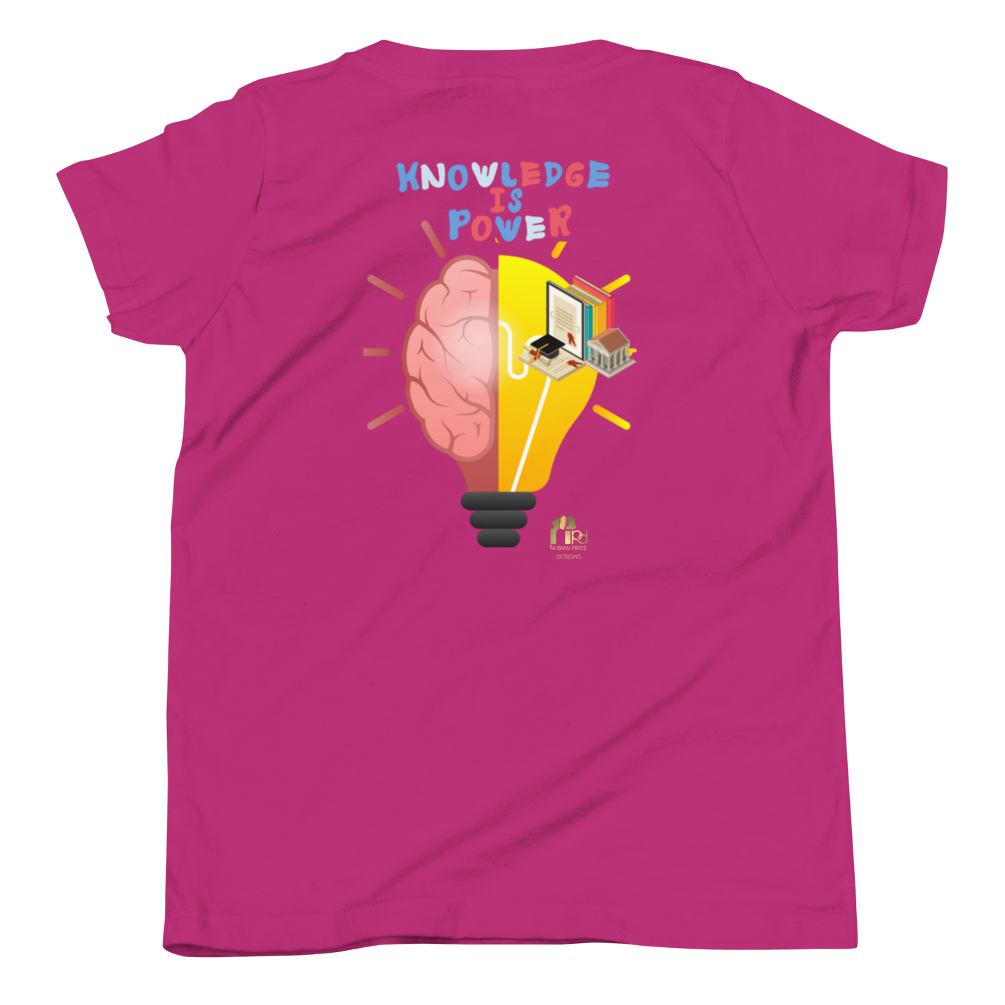 Education Is Key Youth Short Sleeve Tee for Boys