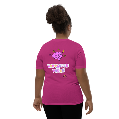 I Love Reading - Knowledge is Power Youth Tee for Girls
