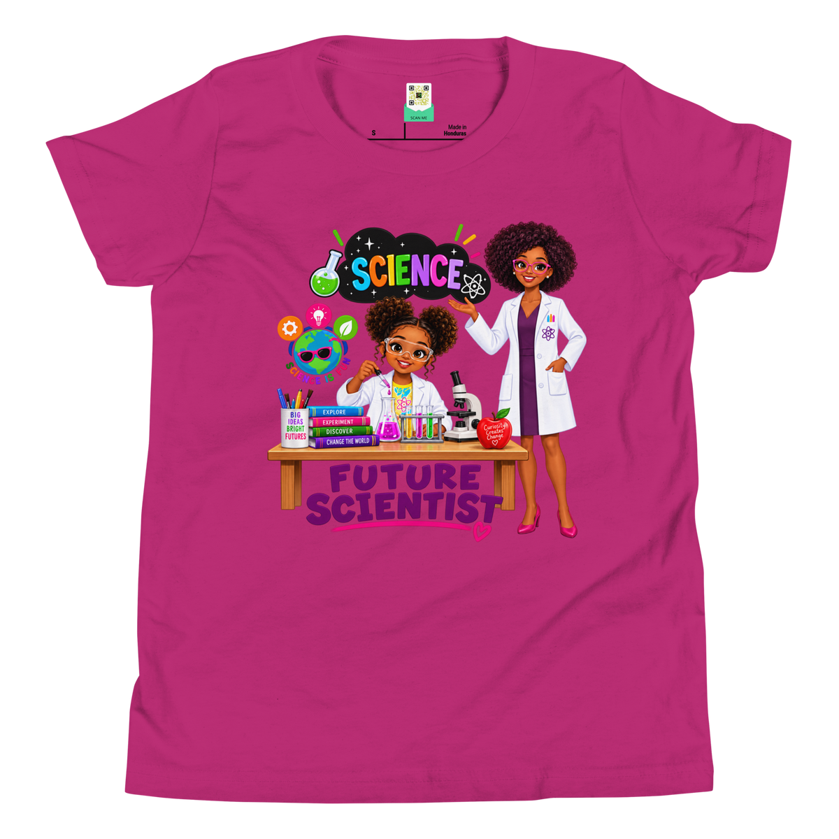 Future Scientist Youth Short Sleeve Tee for Girls