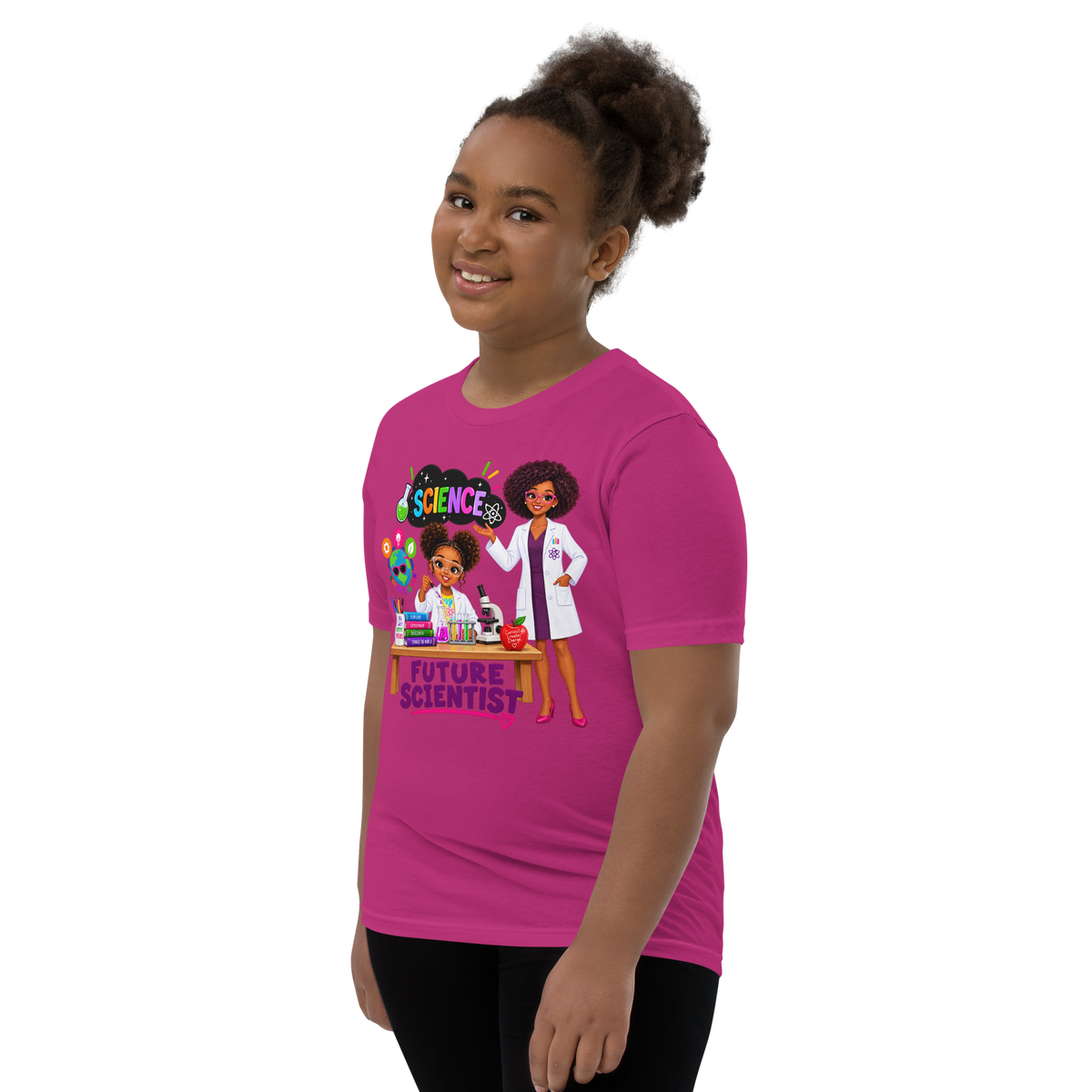 Future Scientist Youth Short Sleeve Tee for Girls
