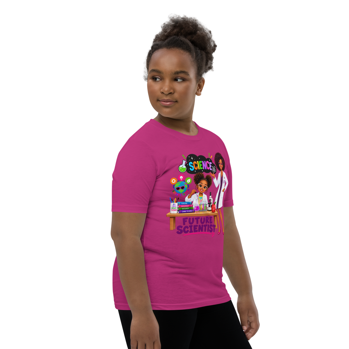Future Scientist Youth Short Sleeve Tee for Girls